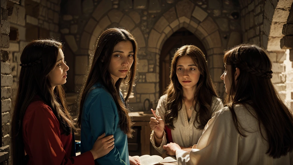 Draw an illustration of Jesus going to see Mary and Martha. Pentecost. Matthew 22