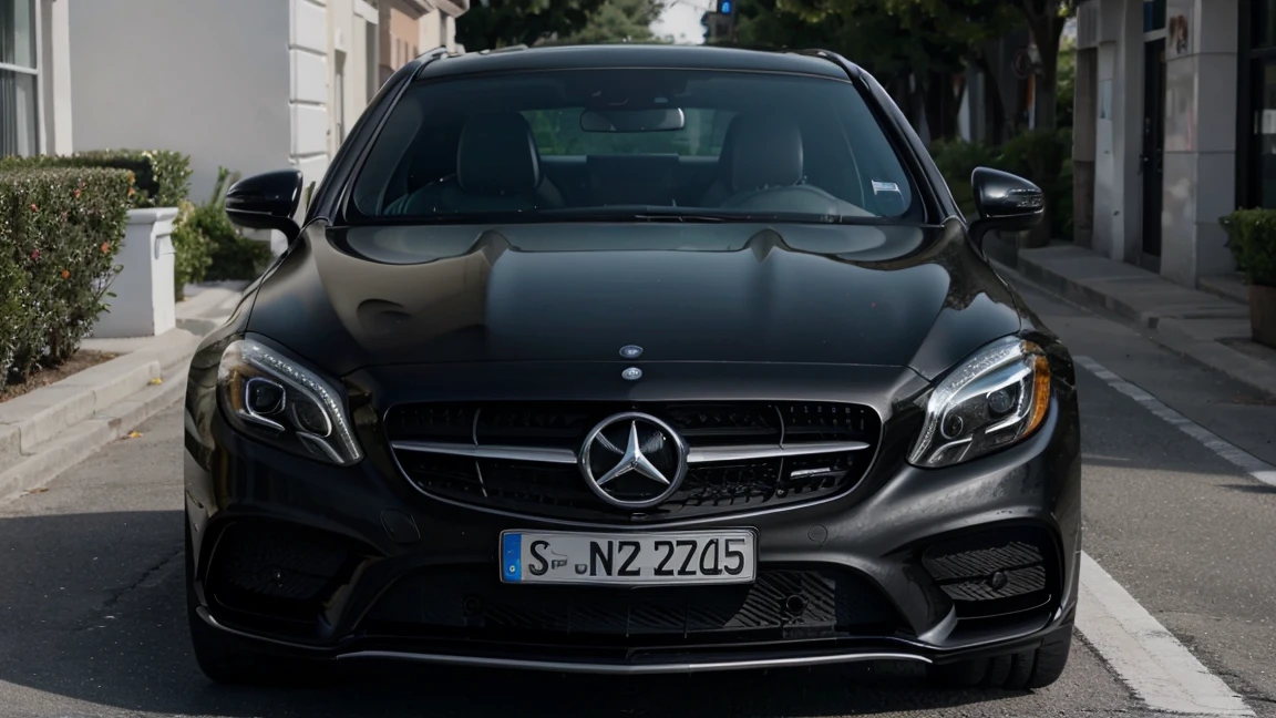 Mercedez-Benz black car