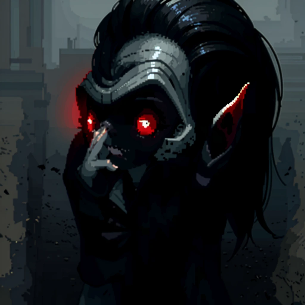 (masterpiece, top quality, best quality), pixel,pixel art, old vampire