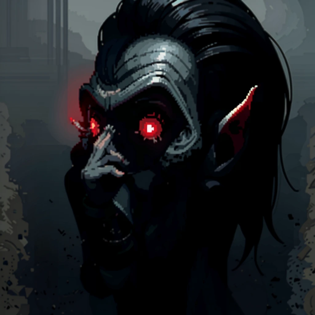 (masterpiece, top quality, best quality), pixel,pixel art, old vampire