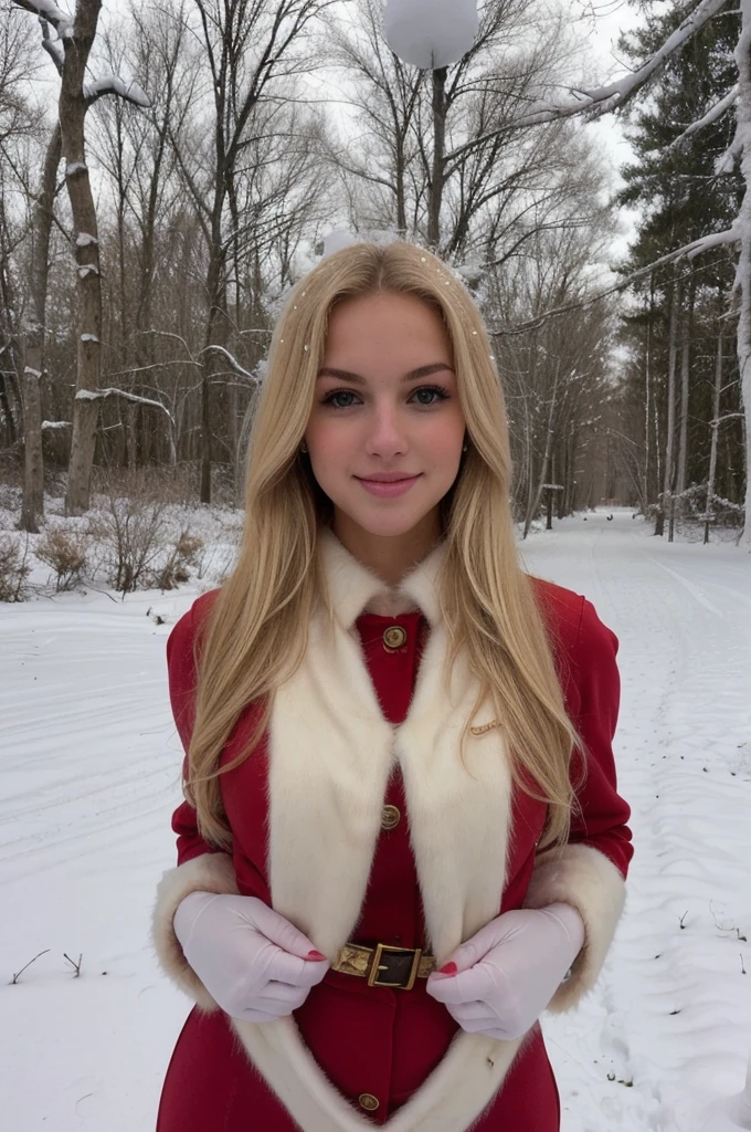 Full body photo Beautiful blonde ,very detailed, 23ans, wearing a mother claus outfit, in the snow, natural beauty, visage innocent, Longhaire, high resolution, head of&#39;artwork, best quality, intricate details, very detailed, sharpness, detailed skin, texture de peau realistic, texture, detailed eyes, Professionnel, 4K, charming smile, shot with Canon, 85mm, shallow depth of field, Kodak Vision Color, corps parfaitement ajusté , extremely detailed, la photographie_(ultra), photorealistic, realistic, Post-traitement, Maximum details, roughness, real life, ultra realistic, photorealism, la photographie, 8K  UHD, la photographie, tetas grandes 