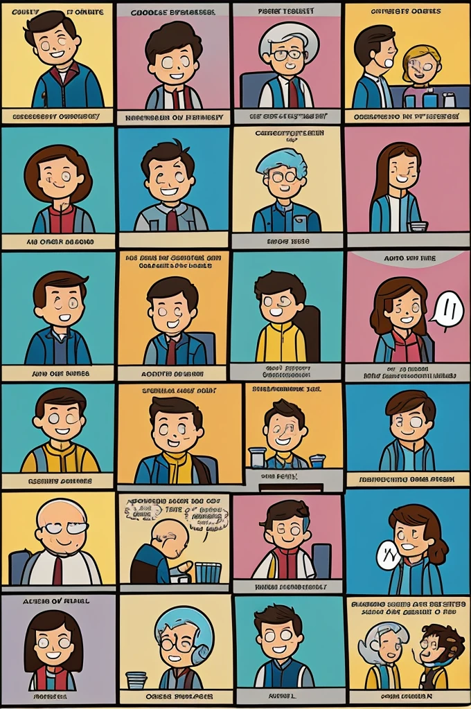 A comic where the various functions that the members of your family fulfill are perceived