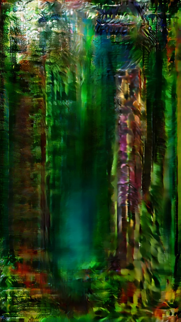 Interior view of wooden house with large glass window overlooking a forest, The weather is heavy rain, agua escorre no vidro, clima frio, sem neve, Dense forest outside, lareira com fogo baixo, livros na estante, wooden table with cups of hot coffee for two, A man and a woman are sitting on a brown leather sofa, eles conversam e riem.
