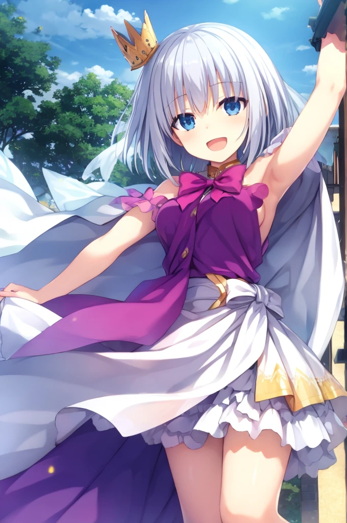 wht1,胸を揉む,Open Mouth Smile