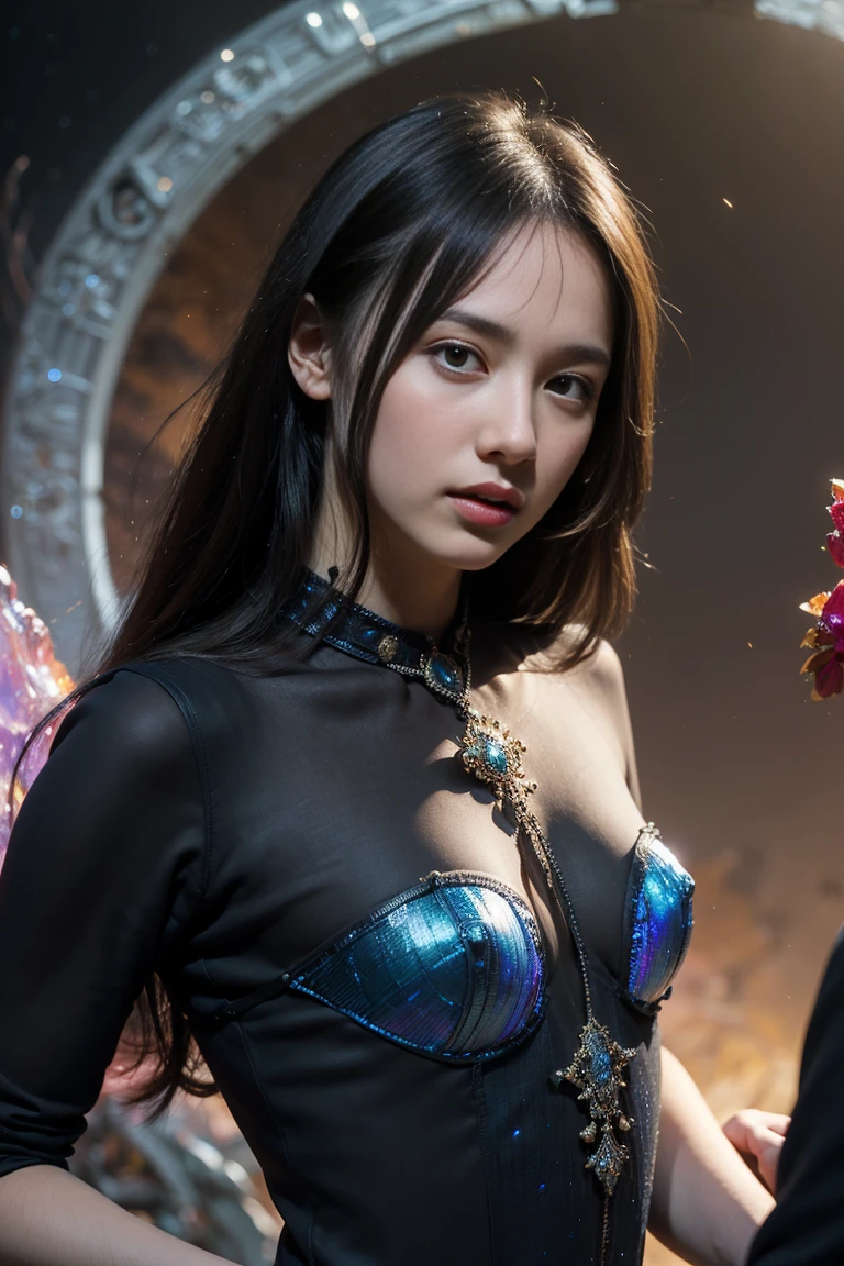 ((((nude)))),(Two beautiful age Italian girls:1.6), Close friend, (They are hugging each other:1.2), Kiss her cheek or chest,(detailed iridescent bodysuit with beautiful fractal or marble design:1.5), An incredible sight, ((high quality)), ((detailed)), ((Fantasy)), Blue Plasma Brain, Green Plasma Body, Vulgarity, Beautiful breasts, obscene, (いやらしい笑face:1.2), rough, Obscene, average, (Obsceneな:1.2), (Immorality:1.2), Lachish, (Small breasts with beautifully raised pink areolas:1.5), (Camel Toe), (Expressions of ecstasy:1.2), Realistic, Official Art, Unity 8K Wall , 8K Portraiture, 最high quality, Very high resolution, (Incredibly beautiful natural backgrounds:1.6), (18-year-old:1.5), (Sexy and glamorous:1.1), (Coquettish look:1.6), (誘惑的な笑face:1.6), (Erotic pose:1.9), (Model pose:1.8), Beautiful seductive face, Portraiture, (Thick eyebrows:1.4), (Big red eyes:1.6), Beautiful symmetrical eyes, (非常にdetailedな目:1.4),(Highly detailed face and eyes:1.7), (High resolution red eye:1.8), Intimate face, (非常にdetailedな肌の質感:1.4), White skin, 青White skin, Perfect Anatomy, thin, (Beautiful and toned body:1.5), 非常にdetailedな髪の毛, Hair Ribbon, (Moisturized Skin:1.2), No makeup, (Bear:1.1), Excellent anatomy, Focus Face, good looking, (Emilia Clarke:0.6) (Emma Watson:0.3),(Jennifer Connelly:0.4), ( face:1.5), Elegant face, Nice, sweet, (Around her neck was an intricately crafted necklace.), (Bioluminescence with a brilliant glow:1.4), (Glowing magic circle:1.5), Ancient castle ruins, Shining majestic clouds and sky, lightning, Spectacular and realistic, (Greg Rutkowski:0.8), (blue green and orange:0.4), (Art Station:1.5), Cinematic, (Browsing Caution:1.2), Hyper detailed, Dramatic Light, (Intricate details:1.1), Beautiful black hair, (He wears gauntlets adorned with jewels, intricately designed and extremely beautiful.:1.1), , Milky Way, (nebula:1.6)