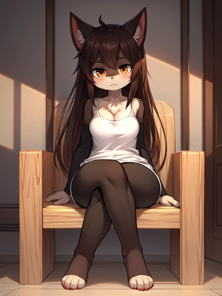 Sitting with legs crossed