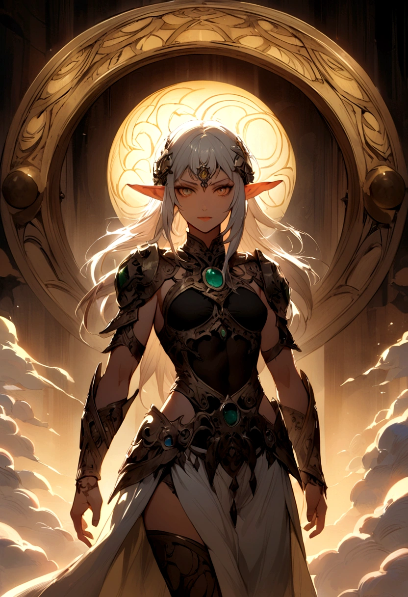 create a half-elf that resembles something with male blood sun