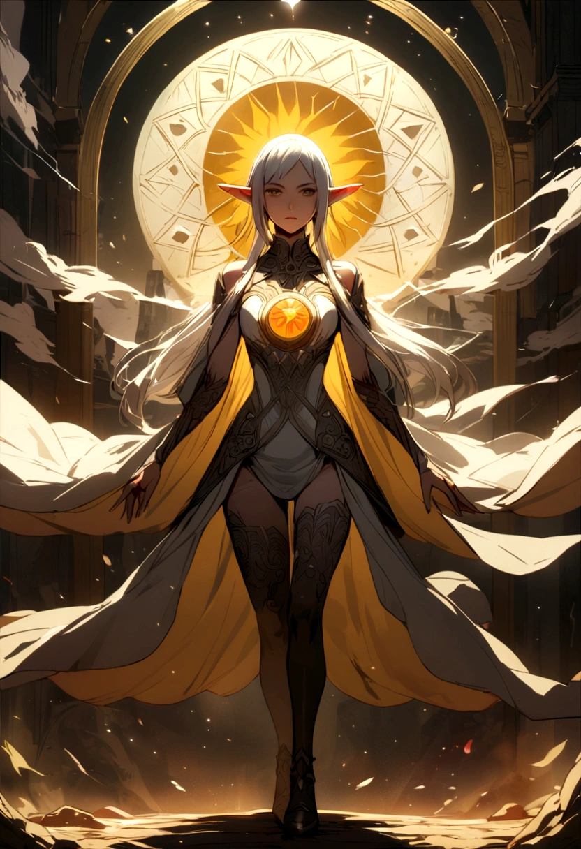 create a half-elf that resembles something with male blood sun