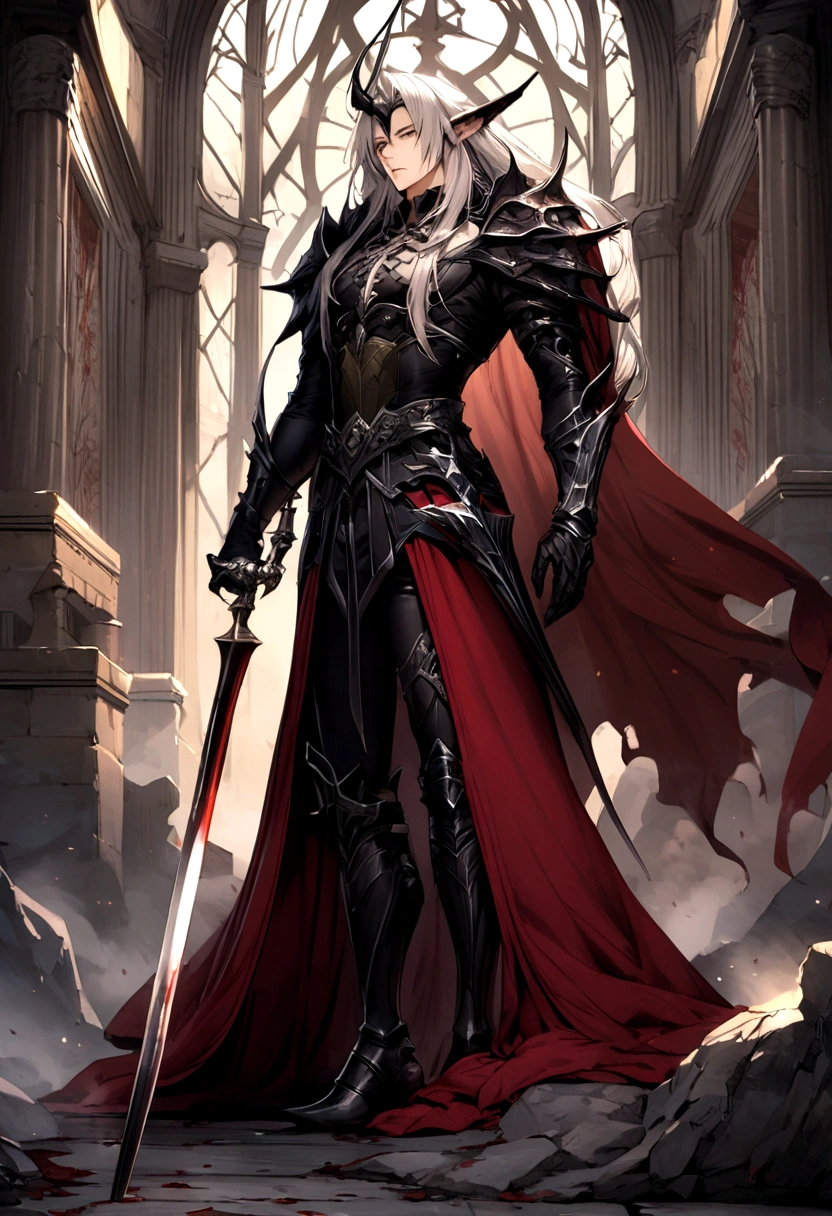 create an impaler half-elf that resembles male blood