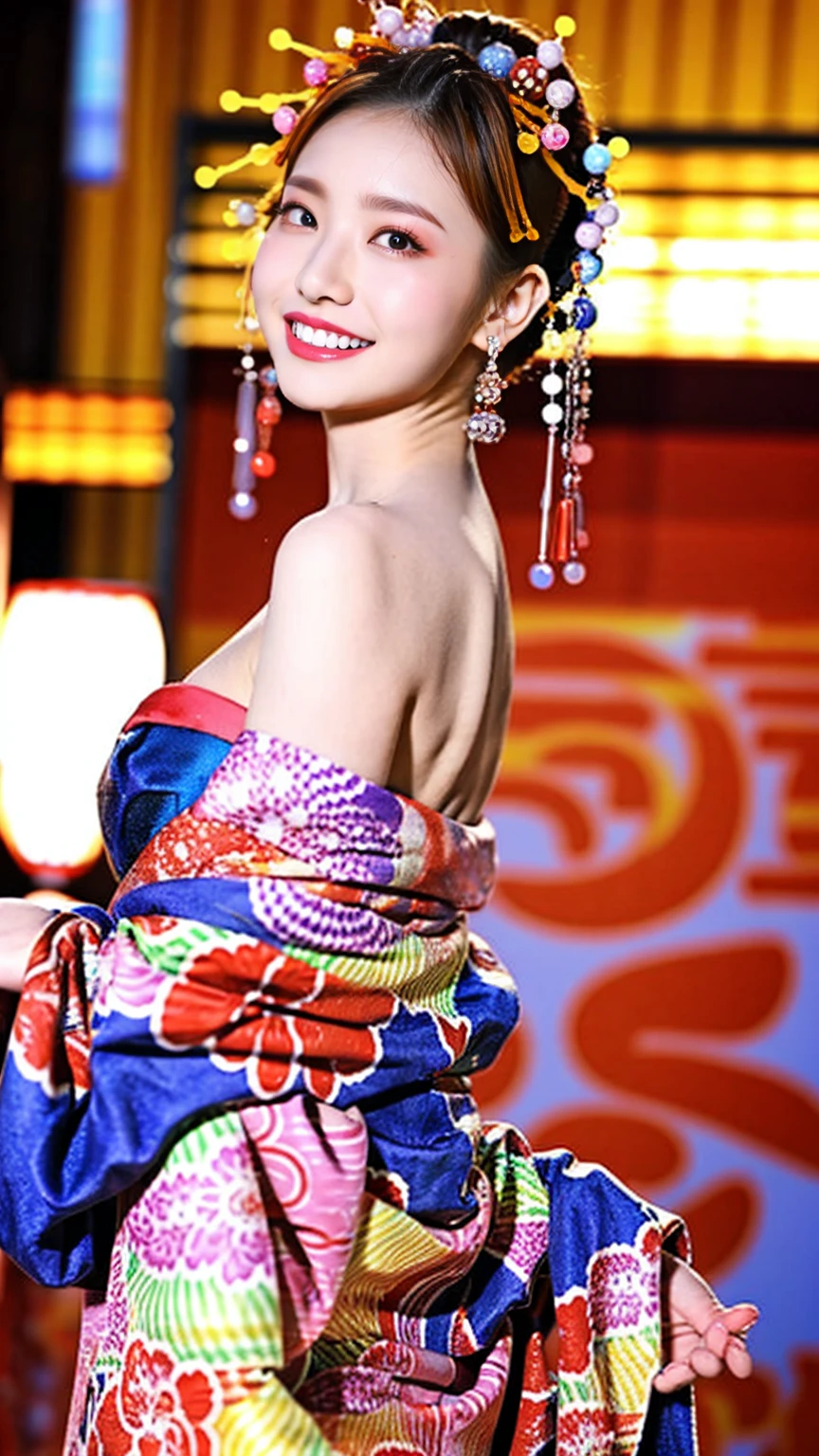 Filmed in 4K high resolution、Women in great photographs。She has natural voluminous lighting and the best shadows、Smiling and expressive。She is portrayed as a beautiful edge whore.、Posing in a kimono。Her face is soft, delicate and charming、Expanded depth of field、Looks like a perfect edge courtesan。Her body is also perfectly displayed..、The hairstyle is also refined。