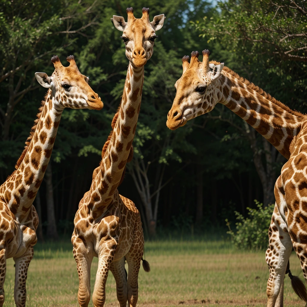 giraffe in bird outfit