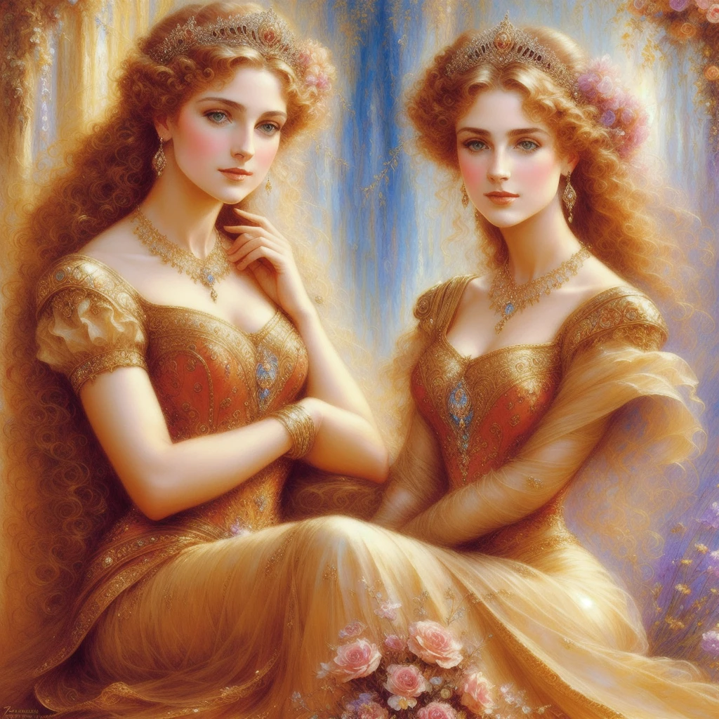 a beautiful princess, elegant, detailed, pretty, (art by dgtlv2 and henry asencio and zeen chin and josephine wall and edwin deakin), (masterpiece)
