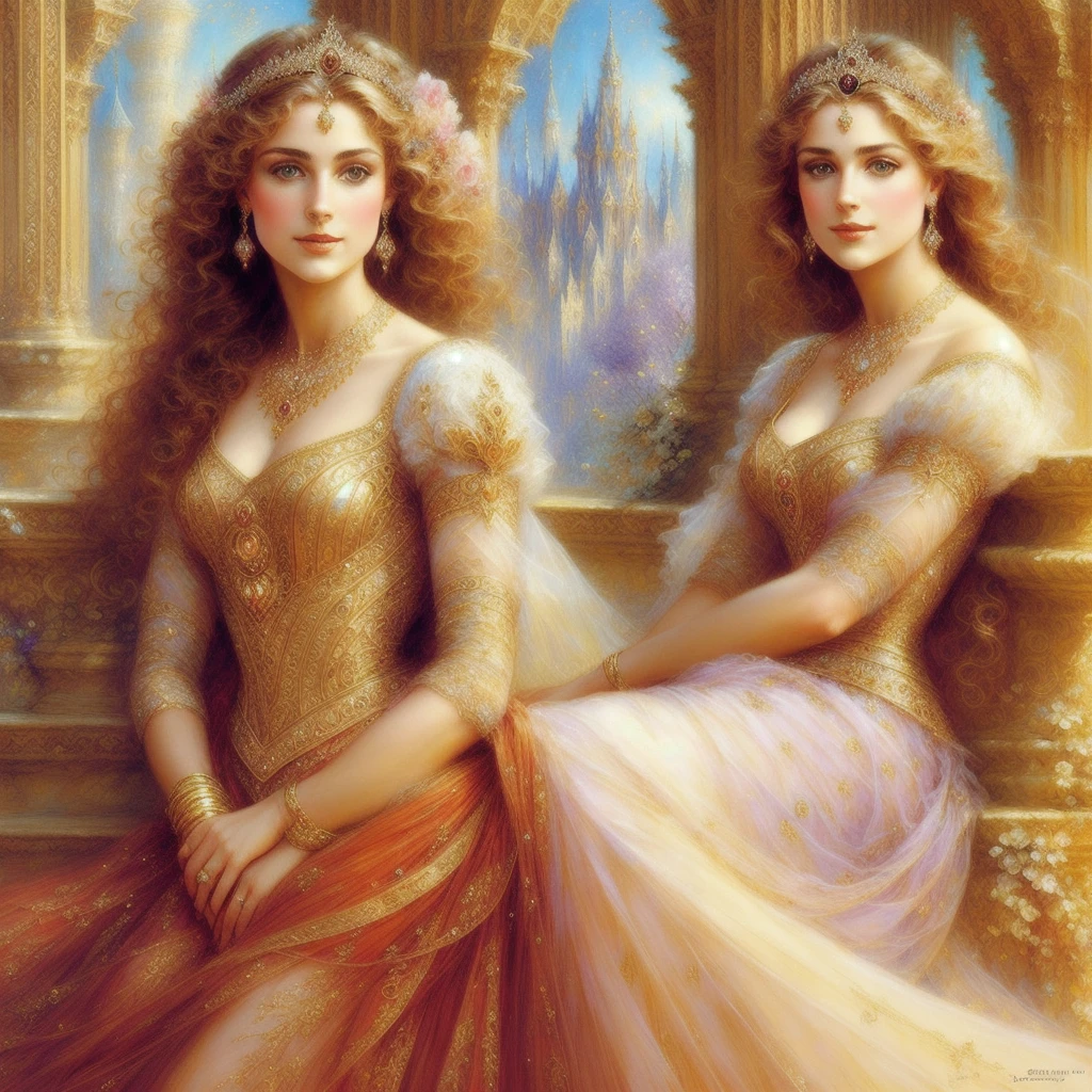 a beautiful princess, elegant, detailed, pretty, (art by dgtlv2 and henry asencio and zeen chin and josephine wall and edwin deakin), (masterpiece)