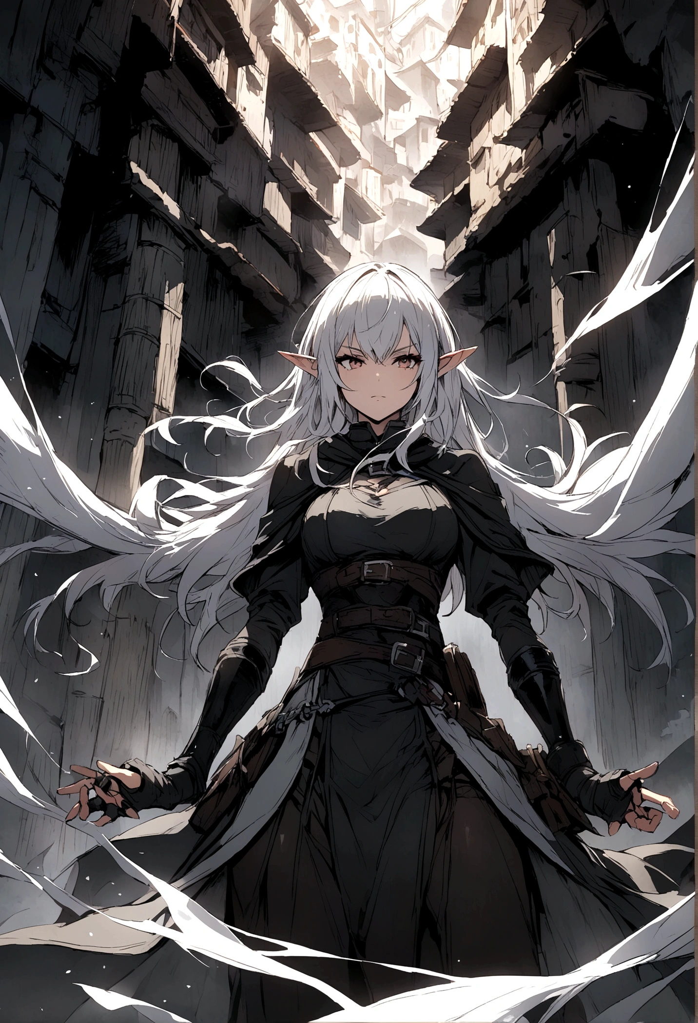 Assassin-class white-haired elf