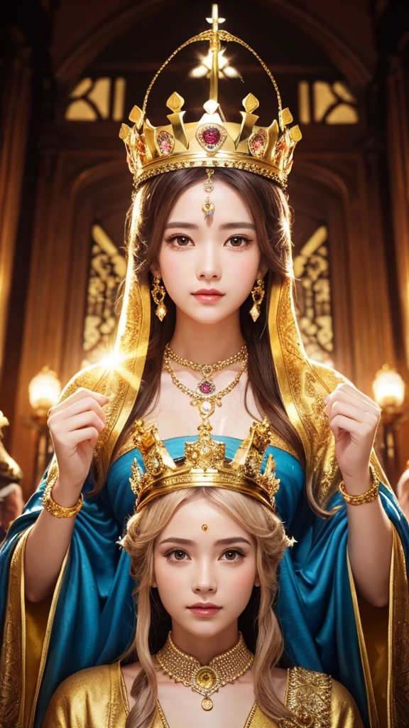 goddess gold crown