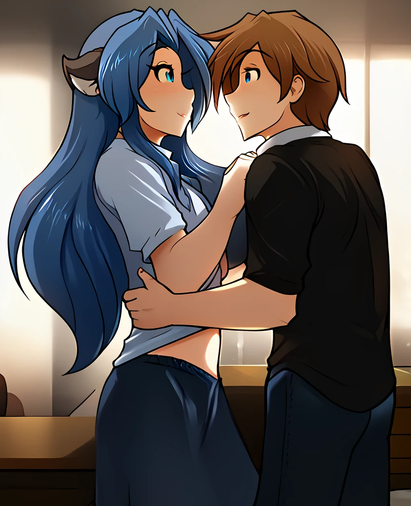 AnonTK's twokinds lora human boy blue hair 