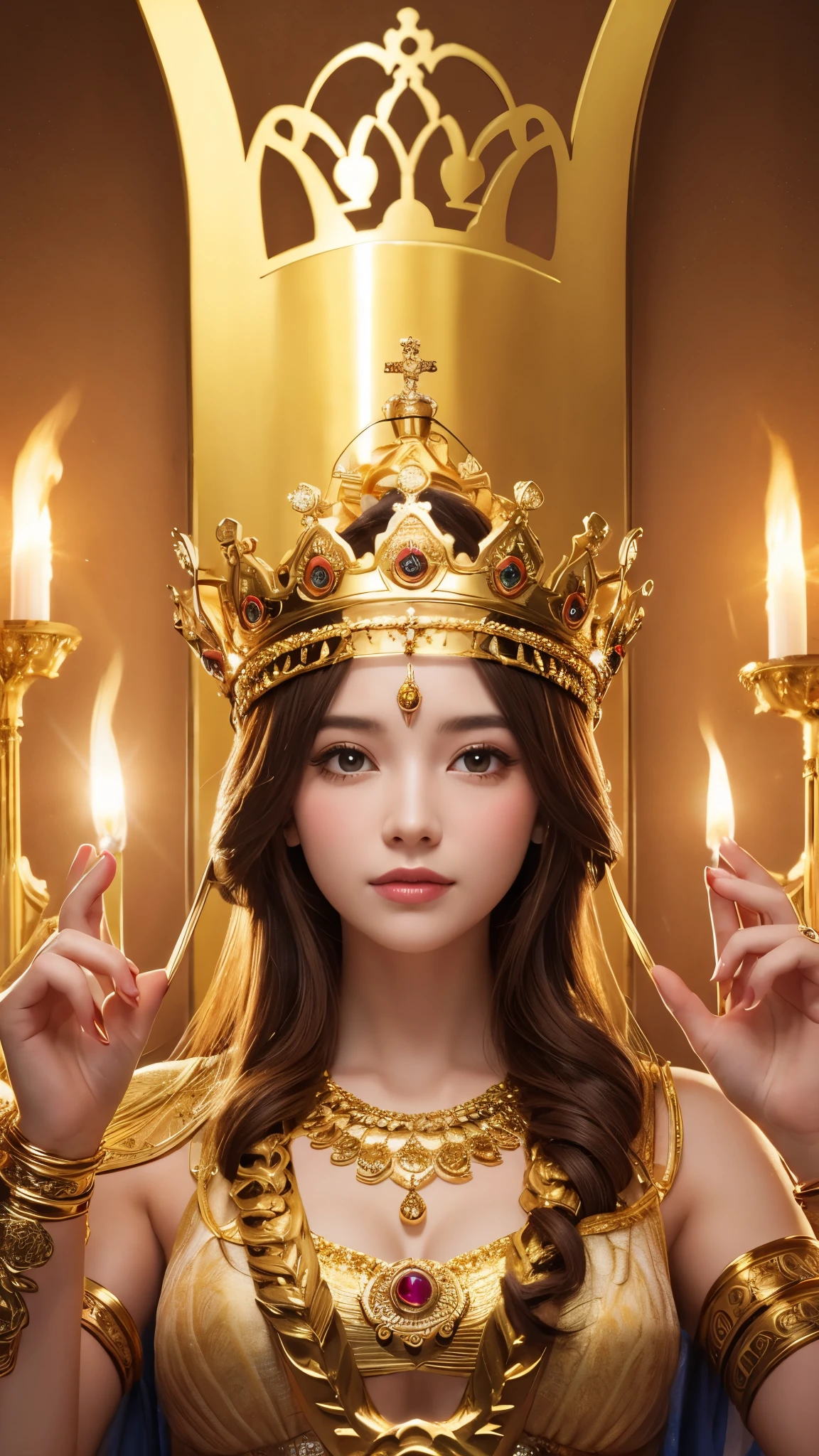 goddess gold crown