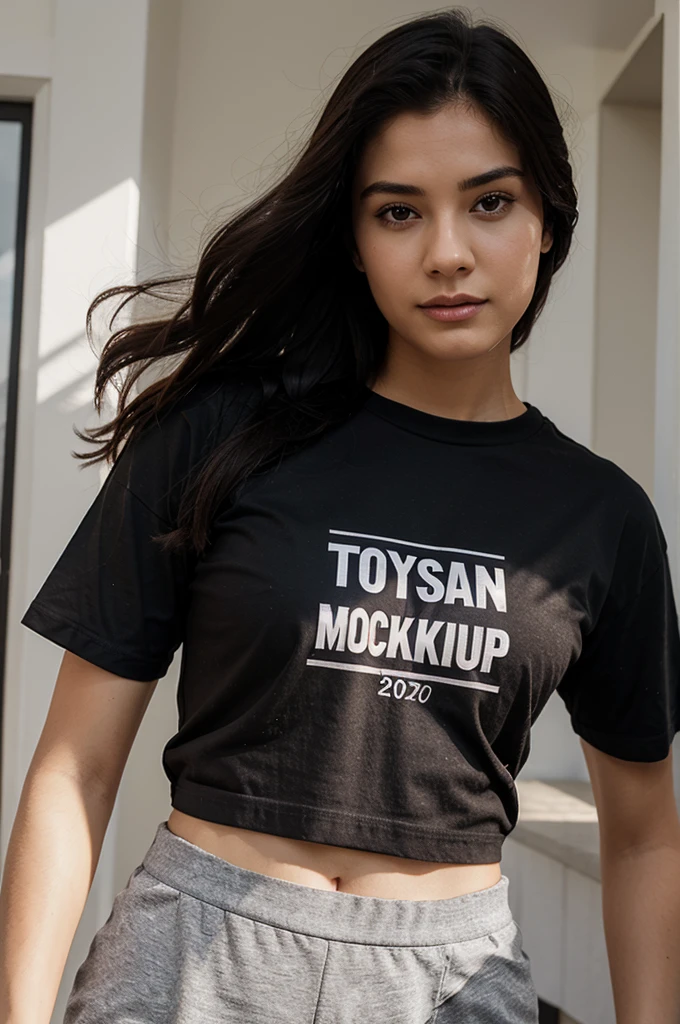 Mockup template with t-shirt