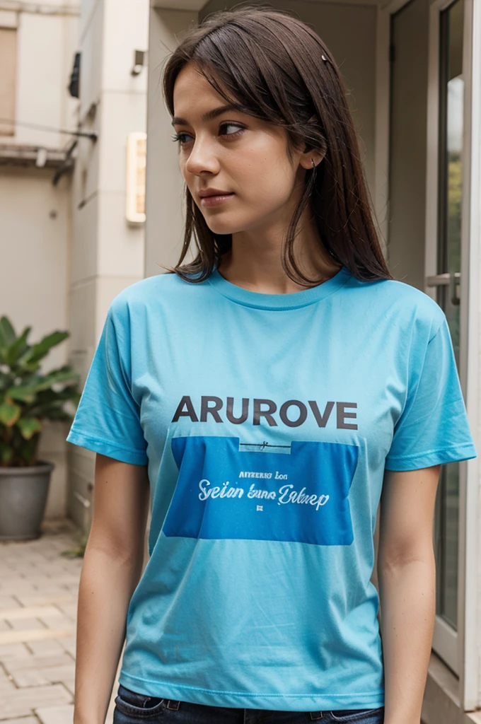 Mockup template with t-shirt