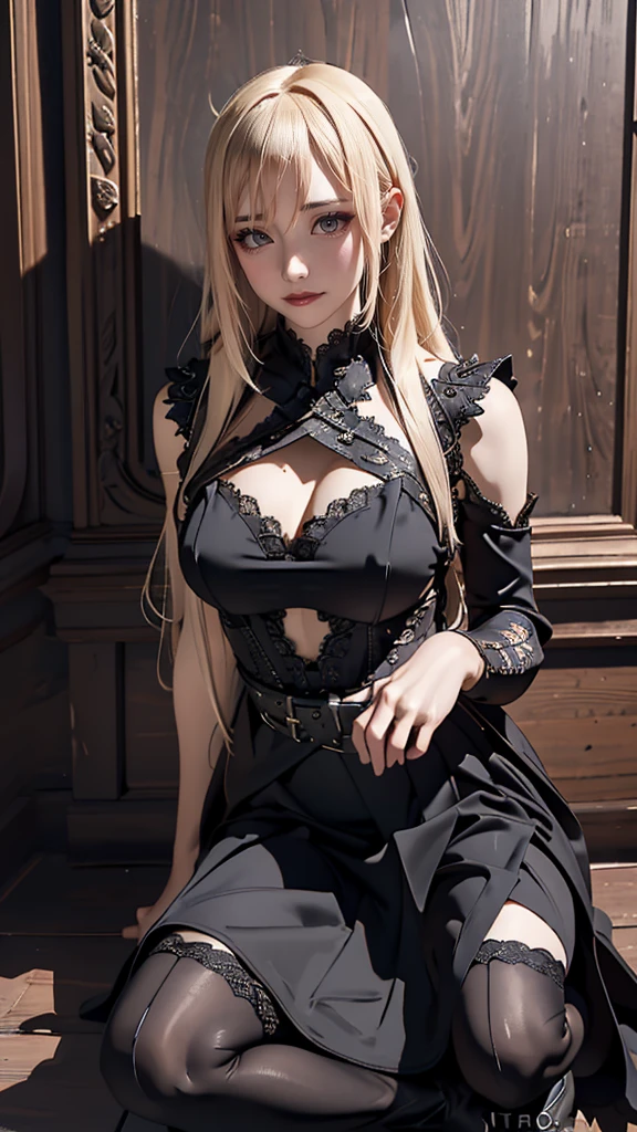 (dynamic porn pose),(leather boots,(asymmetrical armor),(long embroidered lace dress,see through,lift up the hem of the dress)),(random hairstyle),(Thin type:1.8),(large breasts),(Highest image quality,(8K), Ultra-realistic, Best Quality, High quality, High Definition, high quality texture, high detailing, Beautiful detailed, fine detailed, extremely details CG, Detailed texture, realistic representation of face, masterpiece, presence)