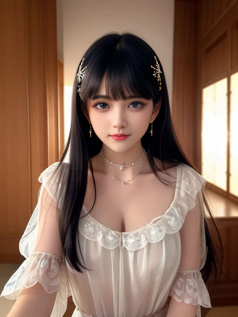 Absurd,unbelievably ridiculous,Huge file sizes,Super detailed,Jerez,Very detailed,The best quality at its best,masterpiece,figure,Very delicate and beautiful,Very detailed,CG,solidarity,8k wallpaper,Amazing,Finely delineated,masterpiece,The best quality at its best,Official Art,Highly detailed C Unity 8k wallpapers,One girl,solo,Blue Hair,blue eyes,Long Hair,Hair Over One Eye,Shut your mouth.,Star Symbol,jewelry,Floating Hair,hair ornaments,With bangs,Upper body,It is clear at a glance,Sports Late,Shine,Choker Necklace,eyelash,Big Chest,There is a deep crack,A bright light shines in my heart,The cleavage of her breasts is revealed、Very delicate and beautiful,Delicate clavicle,Beautiful Makeup,Exquisite and perfect features,Photon Mapping, Radio City, Physically Based Rendering, Above the waist