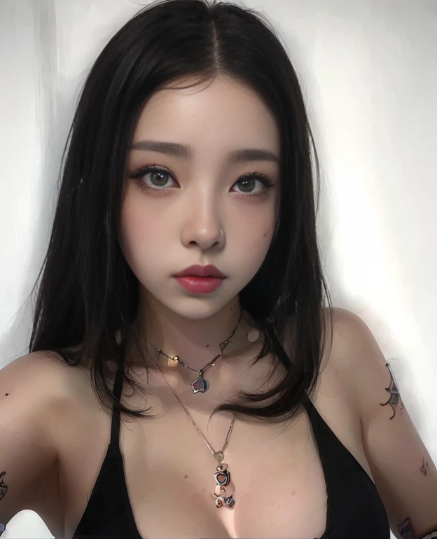 a closeup of a woman with a piercing on her face, 🤤 girl portrait, realistic Art Style, artwork in the style of guweiz, realistic art style, Kawaii realistic portrait, realistic anime Art Style, anime realism style, 3d realistic anime style, realistic digital painting, realistic anime art style, realistic digital illustration, photorealistic!!!!!!! Art Style