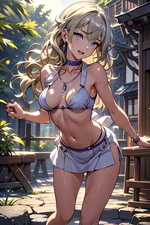 (from below:1.2),22 year old beautiful girl,Purplish blue eyes that dreamers desire,(Blonde hair) ,Longhaire,Twin-tailed,Braids, Hairline,small stature, (masutepiece:1.2, Best Quality),(finely detailed beautiful eye: 1.2),(beautifull detailed face),(perky chest:1.1),(pointed chest:1.2),(cakes magazine cover:1.5),(Best Illumination, extremely delicate and beautiful),sexy pose, in a bar counter,Ultra Contrast,Braid a little around the ears, White long dress, (very detailed),(Raw photo, highest quality),(realistic, Photoreal:1.3), high detail, very detailed complex 3D rendering of face, (very detailed skin:1.2), dynamic angle, fire glow effect, professional lighting, side light, cinematic light, a super high resolution, 8K , best shadow, particles of light, Fine skin texture, detailed face, intricate details, Super detailed, shine, Please reconsider, full body,, beautiful face, shiny skin, thin, nice companion, delicate body, thin legs, naked apron, ((crawl on all fours:0.9)), beautiful back, butt,little turn around, (A picture from a very front:0.7), bend the body, the skirt is floating in the wind:1.4, Dark purple panties, thin Pubic hair ,highest quality, high resolution, Real World, Natural light, perfect Natural Light,Realistic, (cute, perfect clothes, cute: 1.3) ,narrow waist,(with sparkling eyes and a contagious smile), open mouth, looking at viewer,