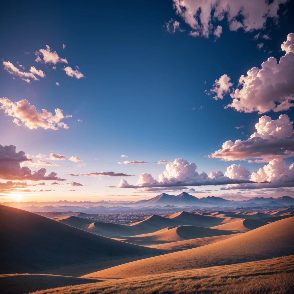 a beautiful morning sky background wallpaper anime movie just landscape without any people.