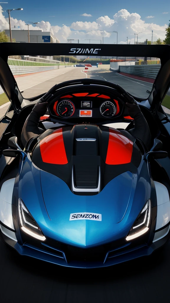 I would like to create the logo of my company related to car simulators and racing for video games. The name of my company is called Speed ​​Zone SV