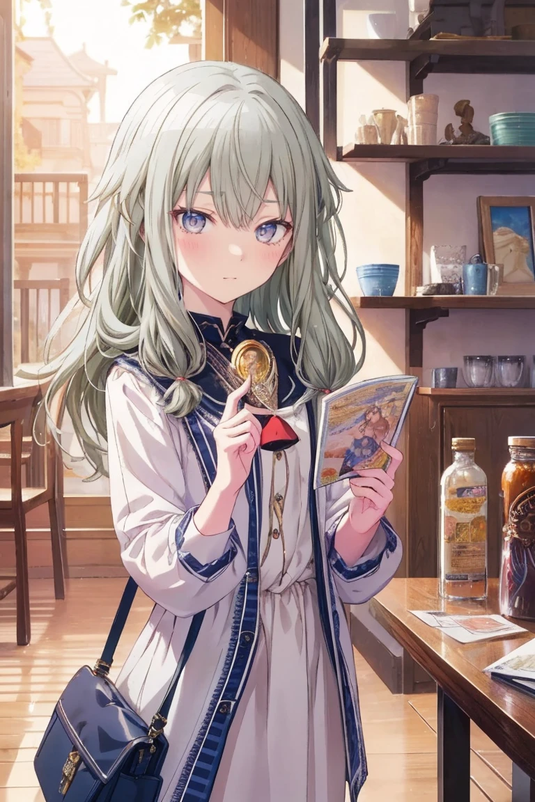masterpiece、Best image quality、最high quality、、Girl、 Cute pose, masterpiece, Anime art style, Cute moveost detailed, high quality、Shiny Hair、Very fine and beautiful bright eyes、nose blush、Very detailed, clear and beautiful face, Awards, (((Anatomically correct))、Cowboy Shot