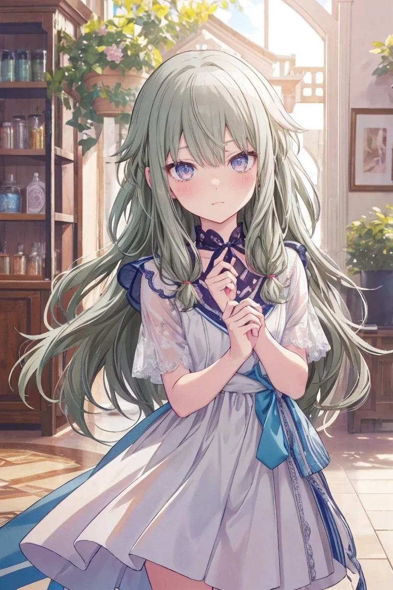 masterpiece、Best image quality、最high quality、、Girl、 Cute pose, masterpiece, Anime art style, Cute moveost detailed, high quality、Shiny Hair、Very fine and beautiful bright eyes、nose blush、Very detailed, clear and beautiful face, Awards, (((Anatomically correct))、Cowboy Shot