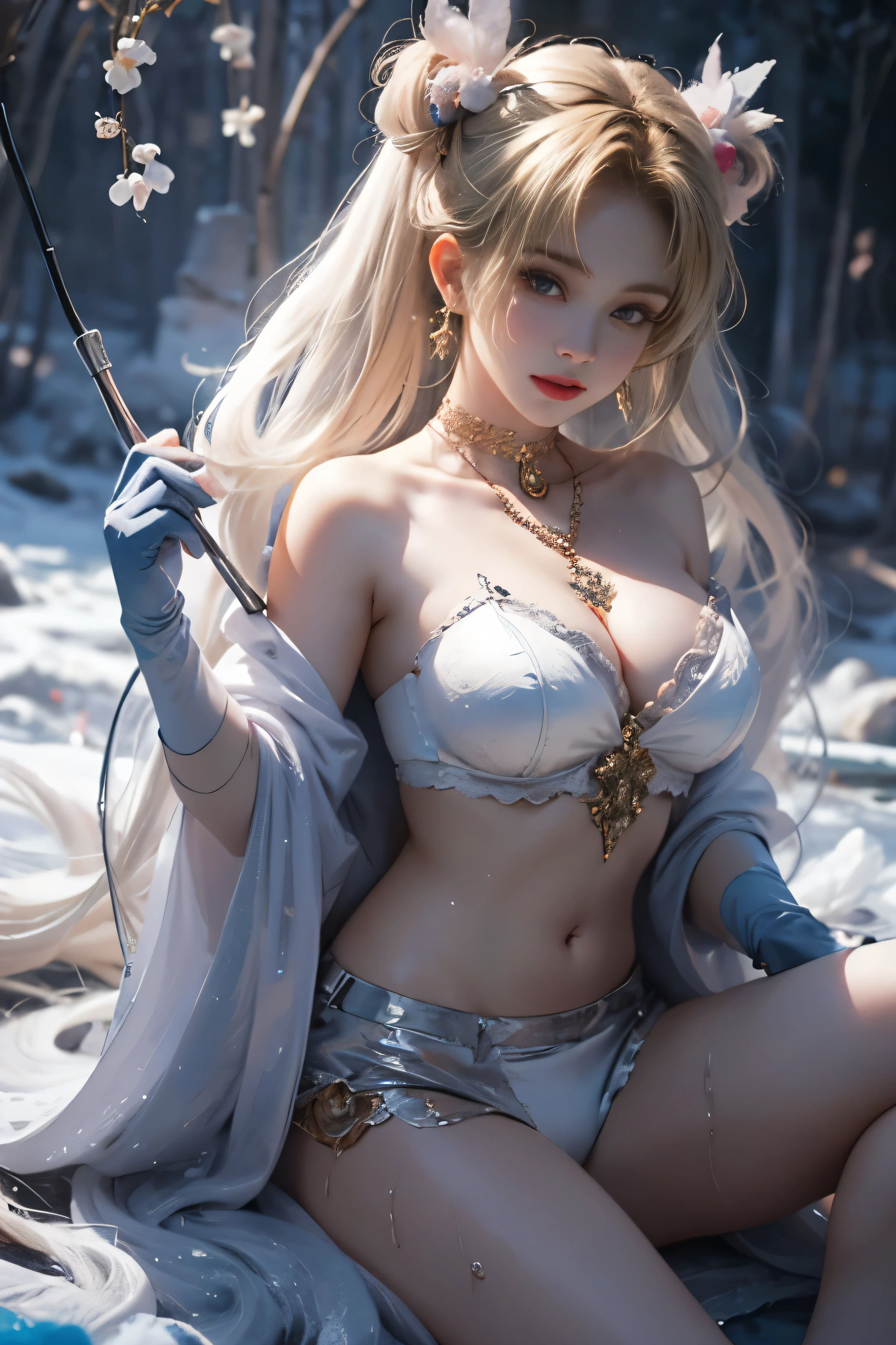 (8k extremely detaileded CG unit wallpaper),(Highest quality),(Best illustrations),(Best Shadow), (detailed: 1.4), 。.。.。.。.。.。.。.3d, んdebtdebt(High Dynamic Range), Light Tracing, NVIDIA, Super Resolution, Scattered beneath the surface, PBR Textures, Post-processing, Anisotropy debtiltering, Depth of written boundary, Maximum sharpness and acutance, Multilayer Texture, Albedo and Specular Maps, Surface Shading, Accurate simulation of light-matter interactions, Perfect balance, Octane Rendering, Two-tone lighting, wide aperture , Low ISO,White balance,Rule of Thirds,8K RAW,intricate-detailed, Delicate pattern, Deep Shadow, masterpiece, real, Roughness, Surreal, Photographed with Canon EOS R5, 50mm lens, debt/2.8, Sharp debtocus, Smoothing, Roughness, Real Life, Photorealistic, Cinematography, 8K Ultra HD,In the flower field,Blue debtlower Girl,1 Girl,solo,Europe,Beautiful Bride,Light Smile,Highly detaileded blonde hair,Mature Woman,Sky Blue Gossamer Veil,Sky blue light cloak,Sky blue gossamer coat,Sky blue thin skirt,Sky blue lace underwear,Sky Blue Lace,Sky Blue Gossamer Gloves,choker,Earrings,gem,Small items,Headdress,Hand decoration,Leg decoration,High heels,Huge breasts,Large Breasts,Big Breasts,Burst chest,Big Breasts,Ample breasts,Expose your breasts,Exposed breasts,Tight waist,Naked butt,Big butt,Bare Belly,Belly button,Wet,Wet body,Sweaty body,Shiny skin,