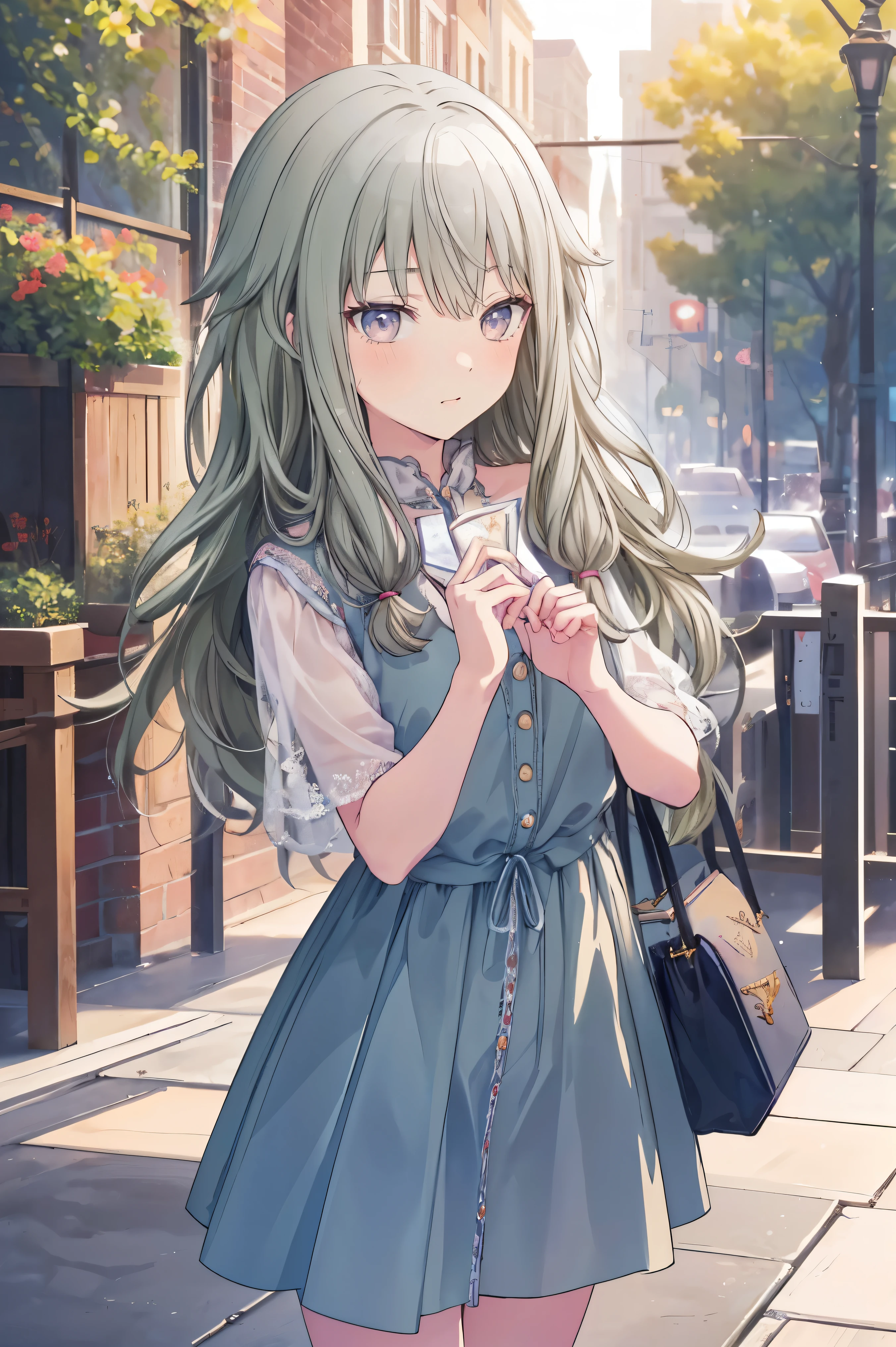 masterpiece、Best image quality、最high quality、、Girl、 Cute pose, masterpiece, Anime art style, Cute moveost detailed, high quality、Shiny Hair、Very fine and beautiful bright eyes、nose blush、Very detailed, clear and beautiful face, Awards, (((Anatomically correct))、Cowboy Shot