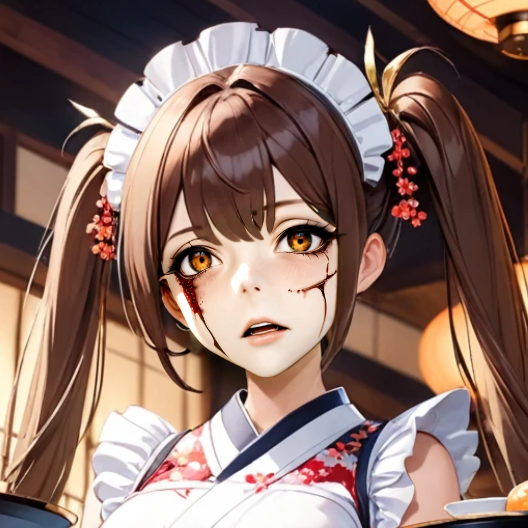 Injured and painful face
