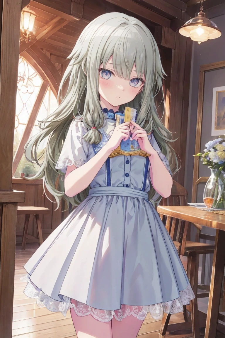 masterpiece、Best image quality、最high quality、、Girl、 Cute pose, masterpiece, Anime art style, Cute moveost detailed, high quality、Shiny Hair、Very fine and beautiful bright eyes、nose blush、Very detailed, clear and beautiful face, Awards, (((Anatomically correct))、Cowboy Shot