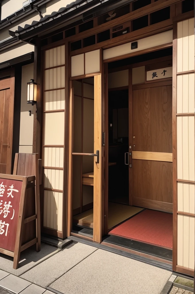 Entrance to a Japanese restaurant