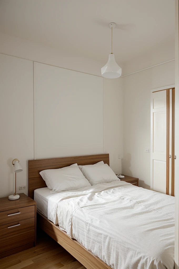 design interior 1 room minimalis, bed room