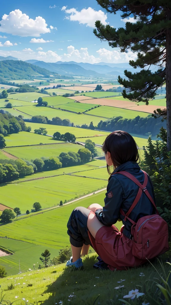 A view of the countryside from a spectacular spot