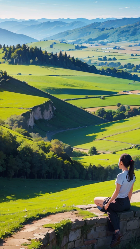 A view of the countryside from a spectacular spot