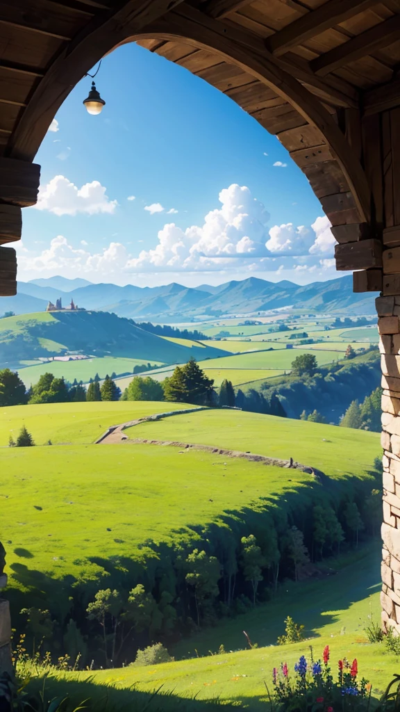 A view of the countryside from a spectacular spot