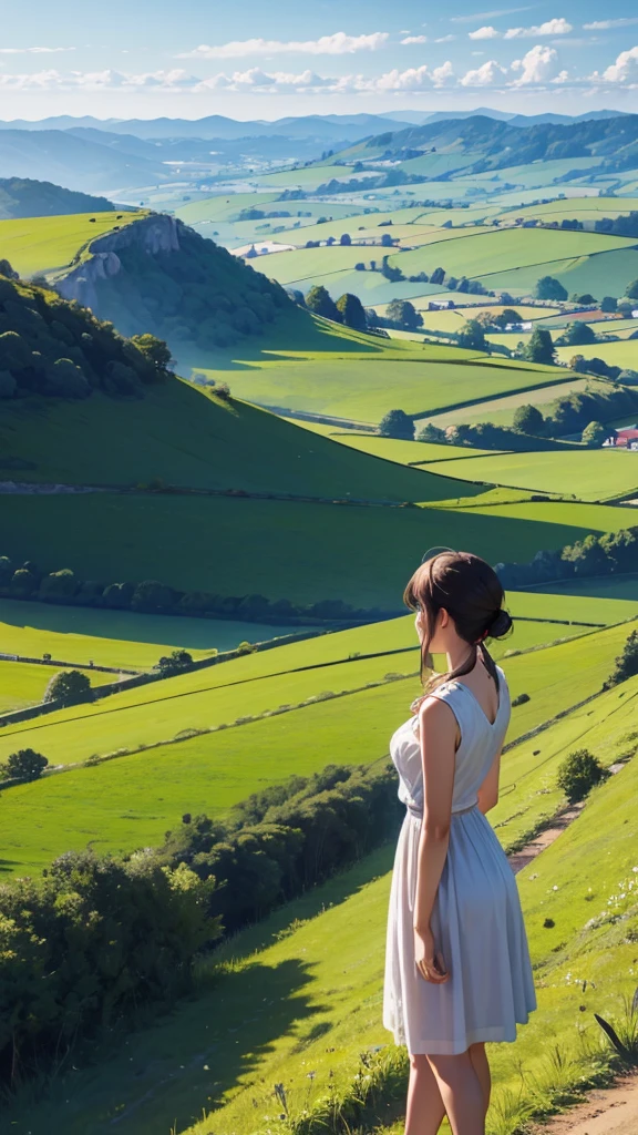 A view of the countryside from a spectacular spot