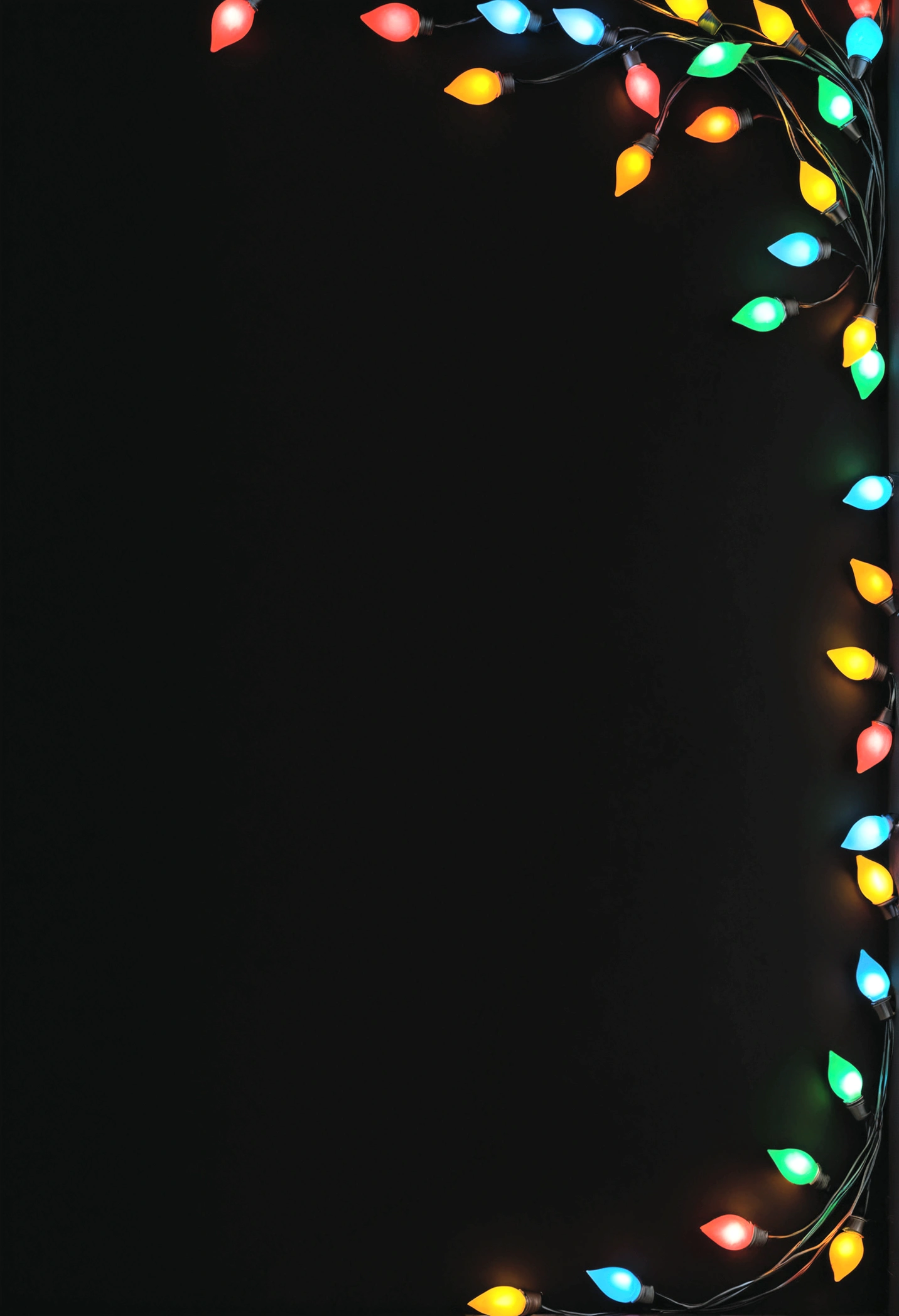 black background with colorful lights 