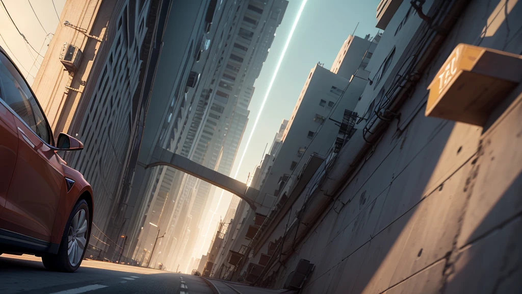- animated movie: Scene heading to Tesla and Edison's company arriving at New York Harbor. Crowded streets in New York, And Tesla standing in front of the Edison company.