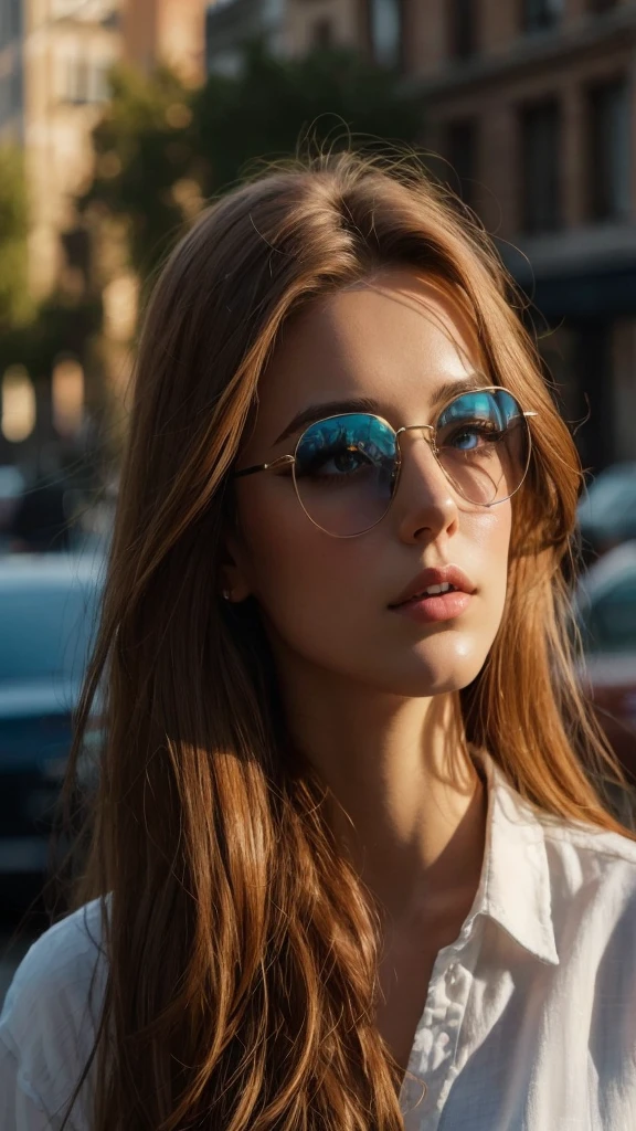 Creat a caucasian woman, with a brown hair