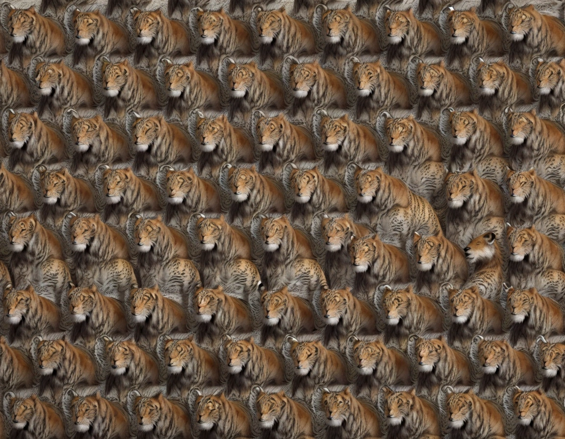 Design a shirt print with a collage of wild animals, like lions, tigers, elephants and eagles, in a realistic artistic style