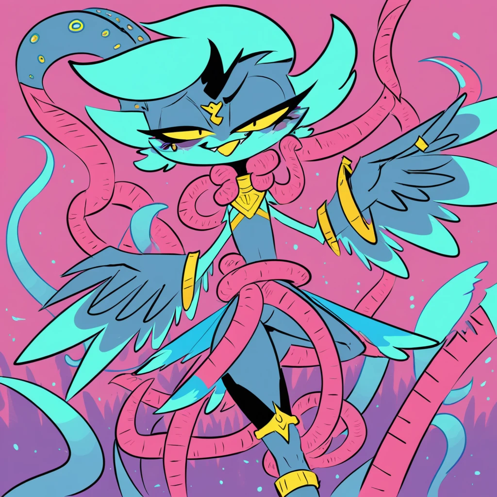 Forte, Ruler of the Skies in tentacle michael deforge art style