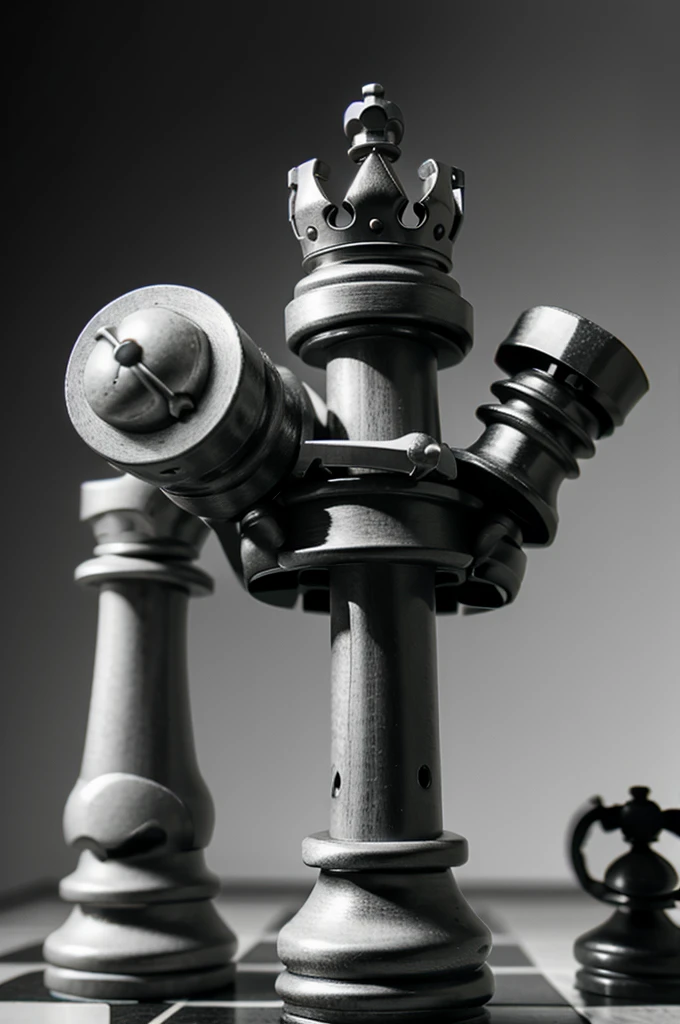 Chess logo: king holding 2 pawns
