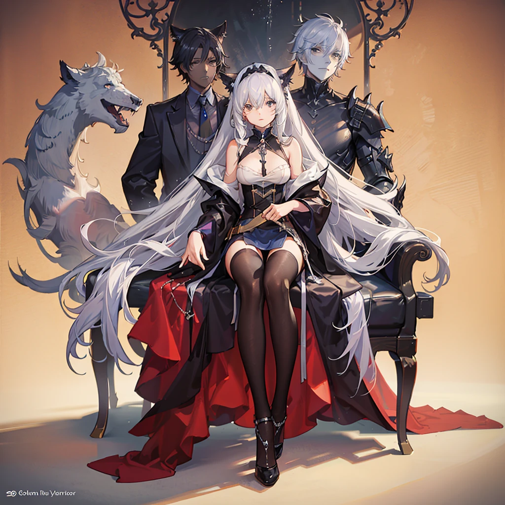 4 legged beast without eyes tender white hair