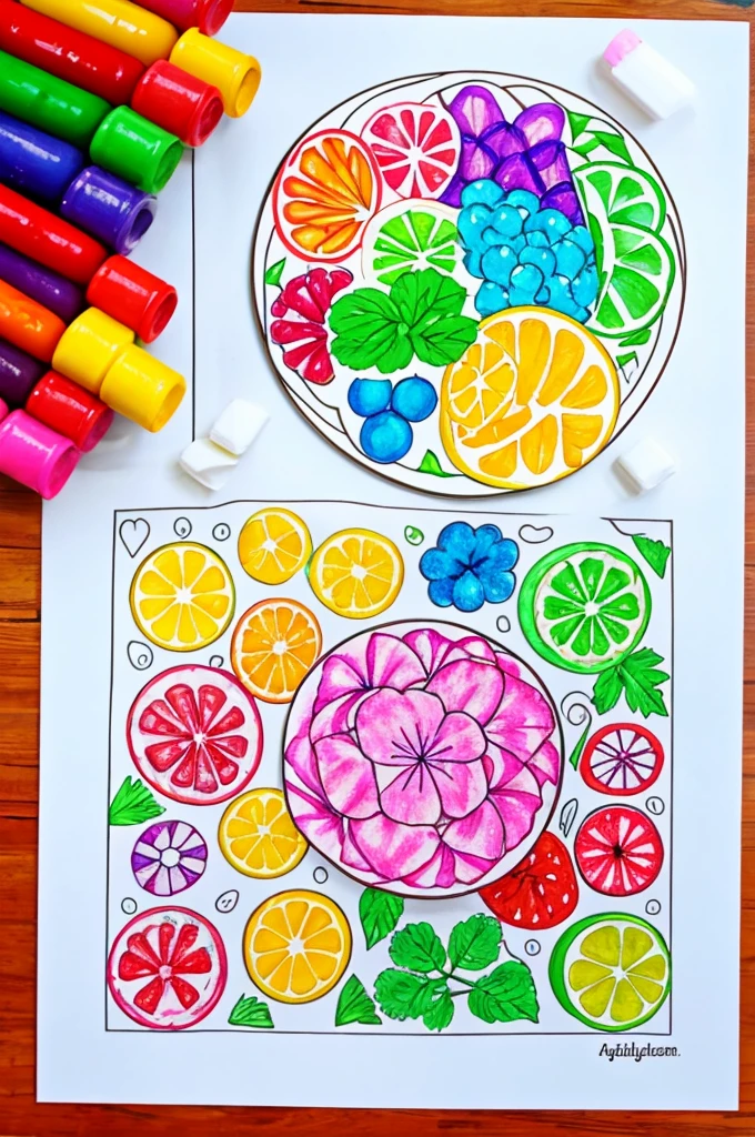 food coloring page