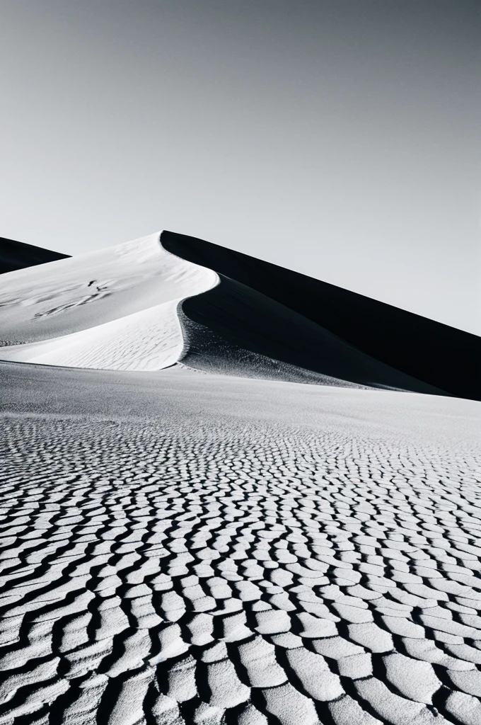 deserts in black and white bold lines